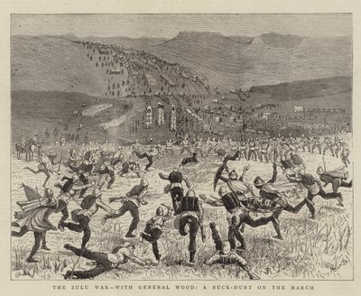 The Zulu War, with General Wood, a Buck-Hunt on the March by Alfred Chantrey Corbould